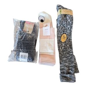 Boot Sock Bundle NWT 4 Pair Aerie Summer Rose Legale Size 4-10, 9-11, OS